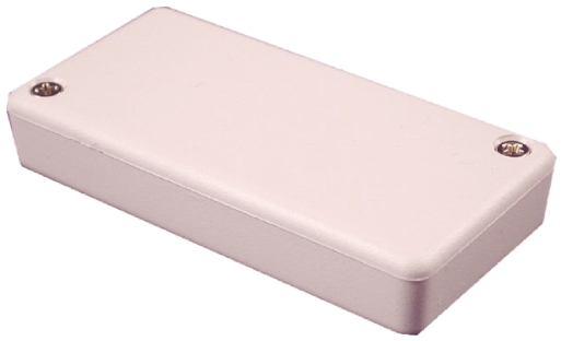 Hammond 1551 Series Grey ABS Enclosure, IP54, Flanged, Grey Lid, 80 x 40 x 15mm