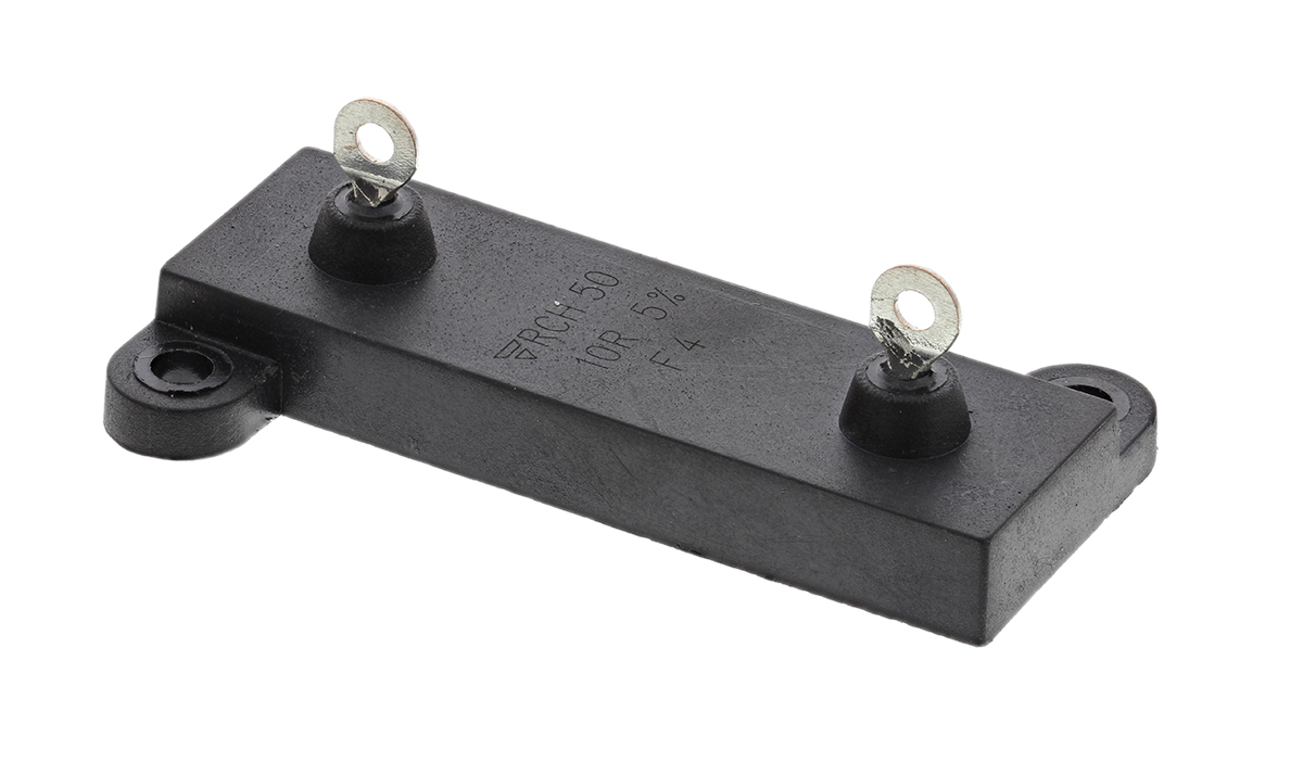 Vishay, 10Ω 50W Thick Film Chassis Mount Resistor RCH50S10R00JS06 ±5%