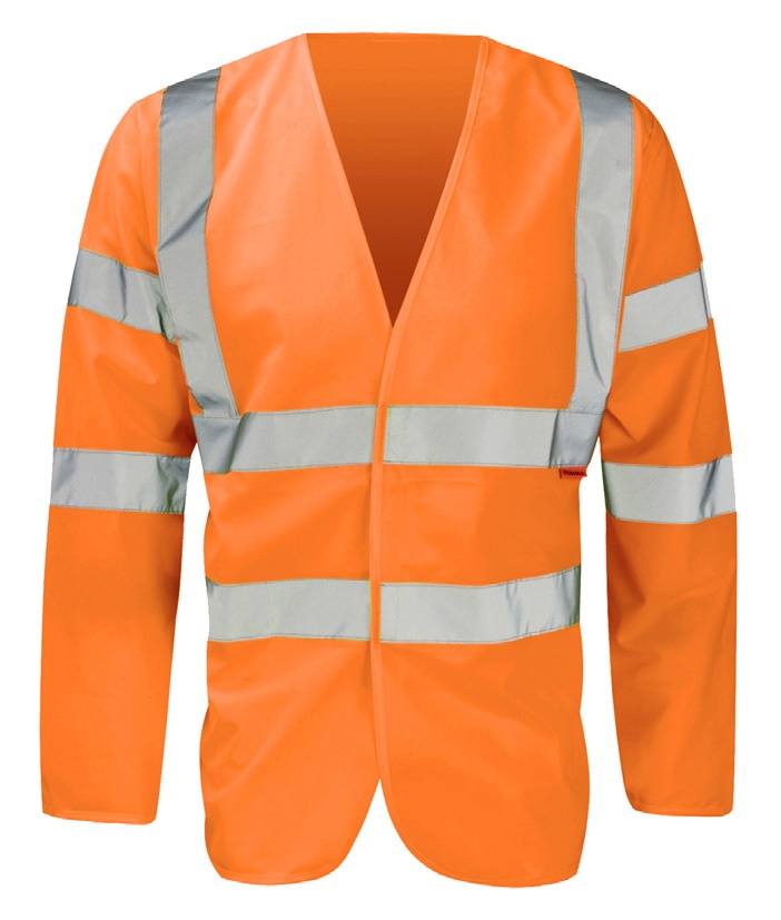 Orbit International HVJ03R Orange Hi Vis Jacket, L