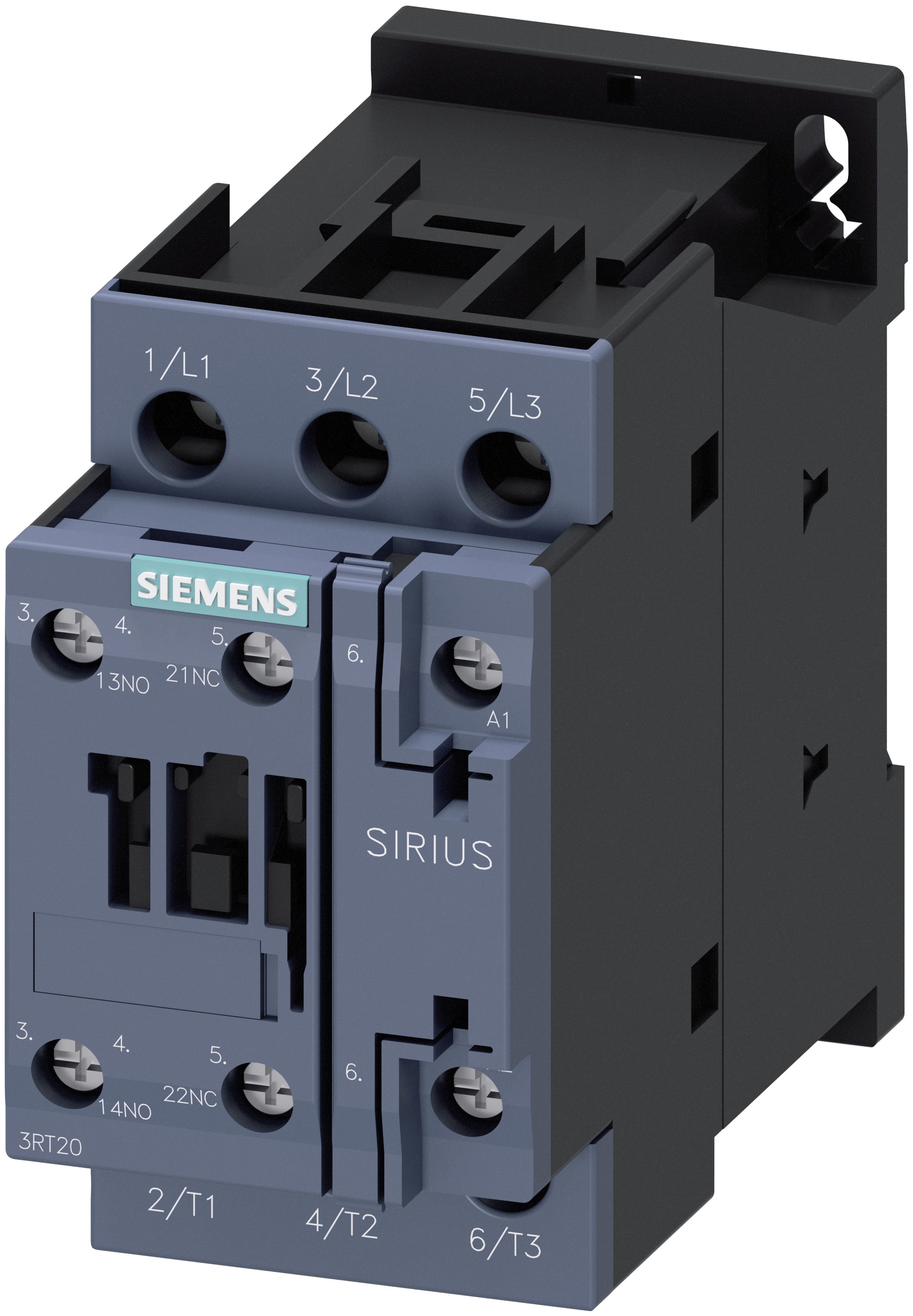 Siemens SIRIUS 3RT Size S0, 3RT2 Contactor, 230 V ac Coil, 3-Pole, 50 A, 15 kW, 1NO + 1NC, 690 V ac