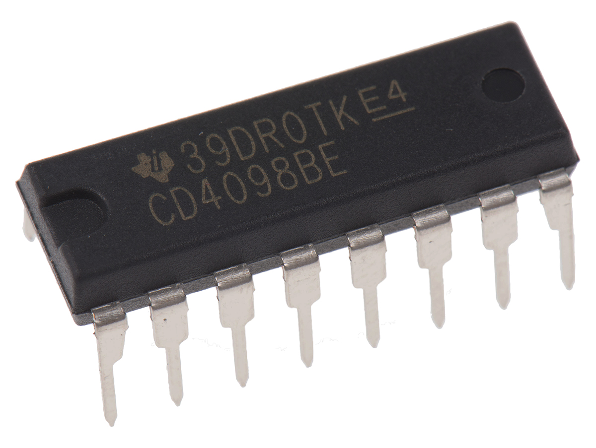 Texas Instruments CD4098BE, Dual Monostable Multivibrator, 16-Pin PDIP