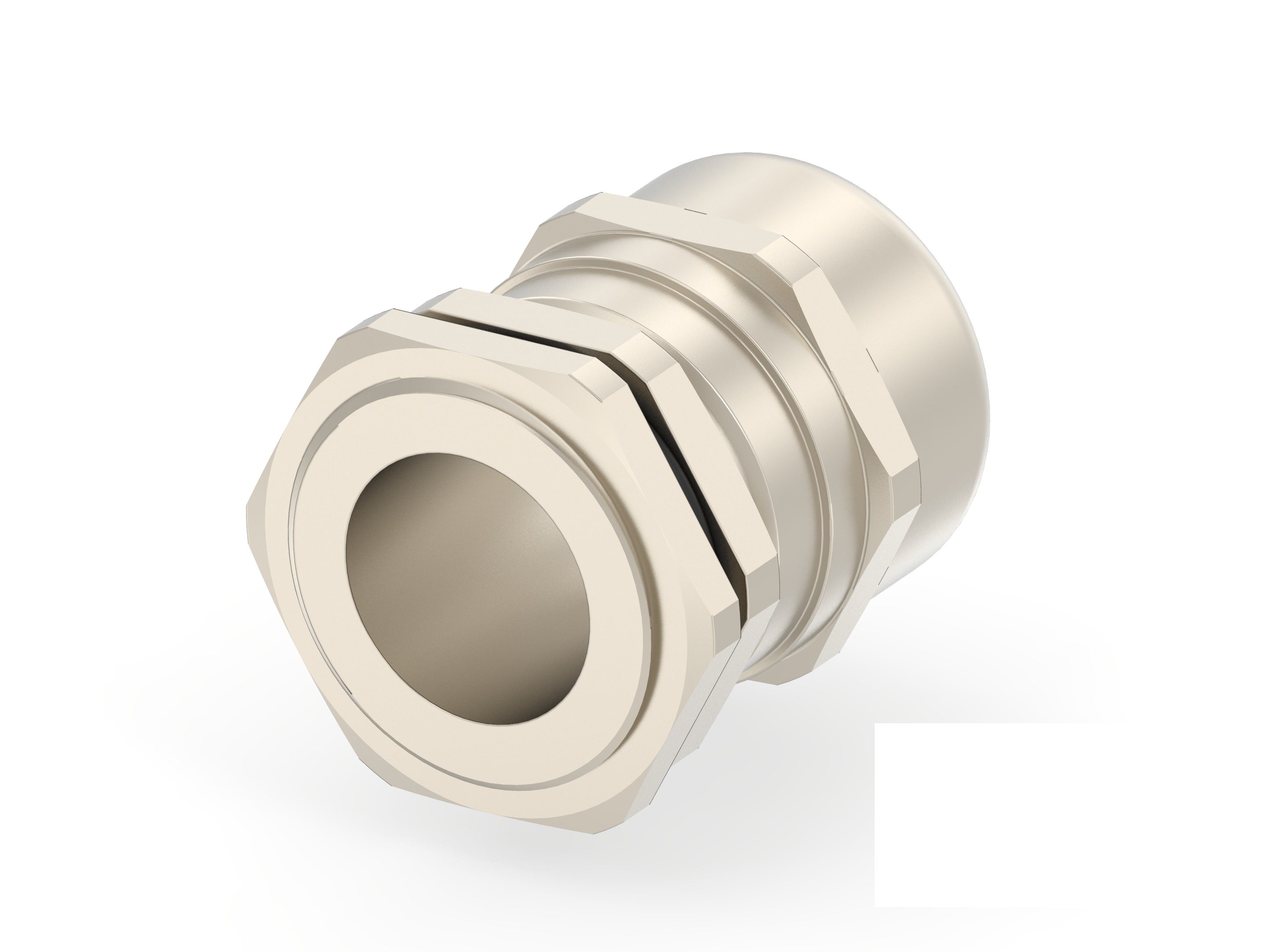 Entrelec 1SNG Series Brass Brass, CR, NBR, PA 6 Cable Gland, PG21 Thread, 13mm min., 18mm max., IP66, IP68