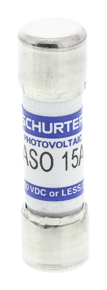 Schurter 15A F Melamine Cartridge Fuse, 10 x 38mm