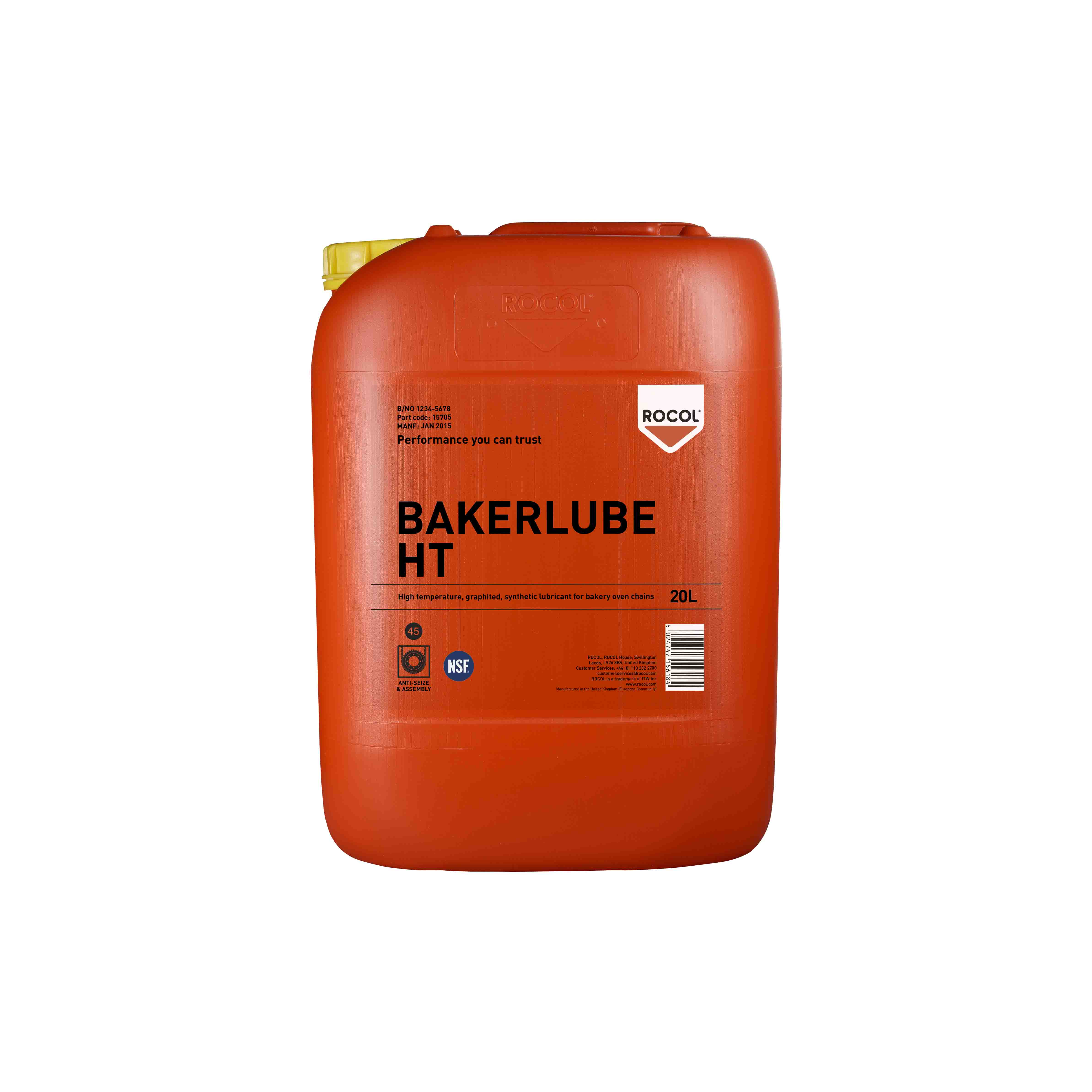 Rocol Bakerlube® HAT Poly Alkylene Glycol Lubricant 20 L Can,Food Safe