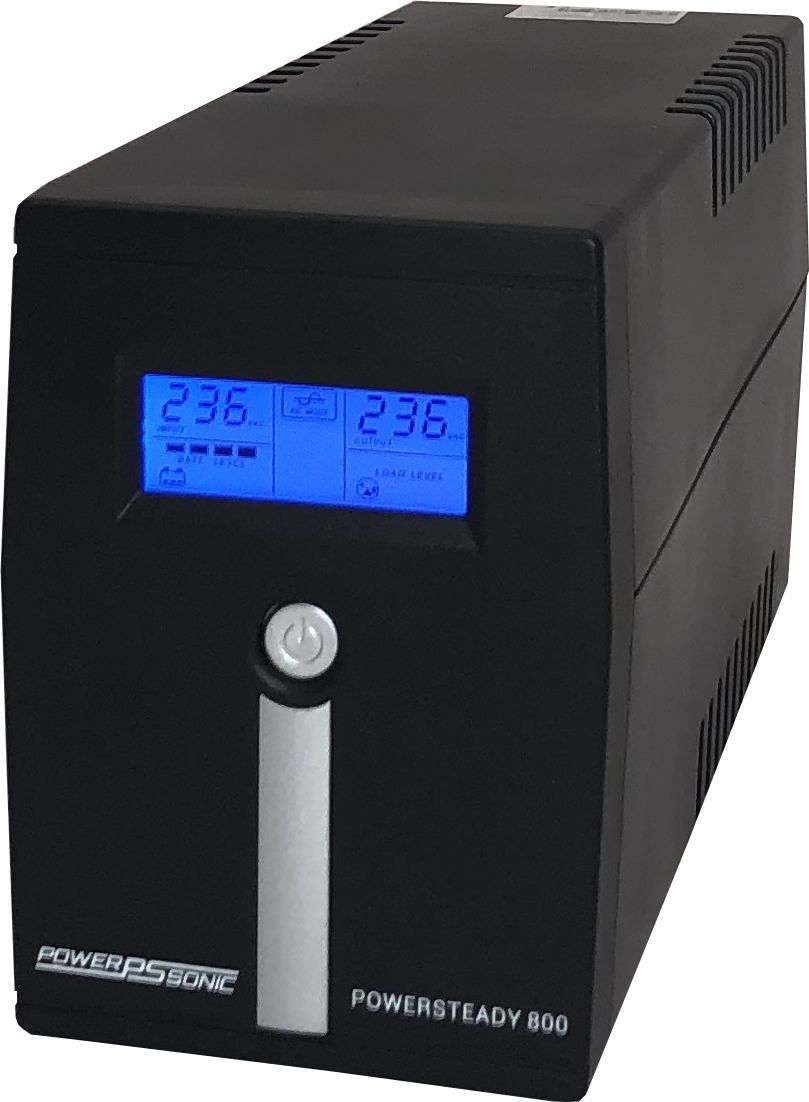 Power Sonic 110/120 V ac, 220 → 240 V ac Input Surface Mount UPS, 800VA (800VA), PowerSteady 800