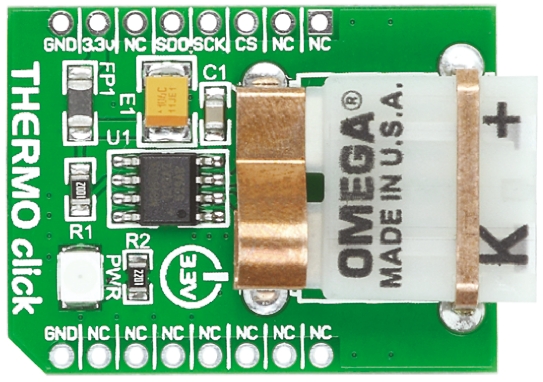 MikroElektronika Thermocouple Sensor MikroBus Click Board