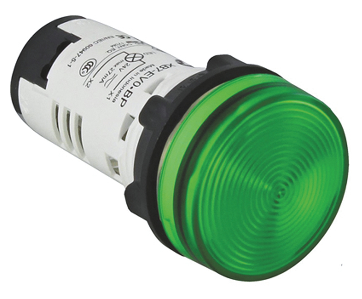 Schneider Electric Harmony XB7 Green LED Indicator, 22mm Cutout, IP20, IP54, 230 → 240 V ac, 16 → 20 mA