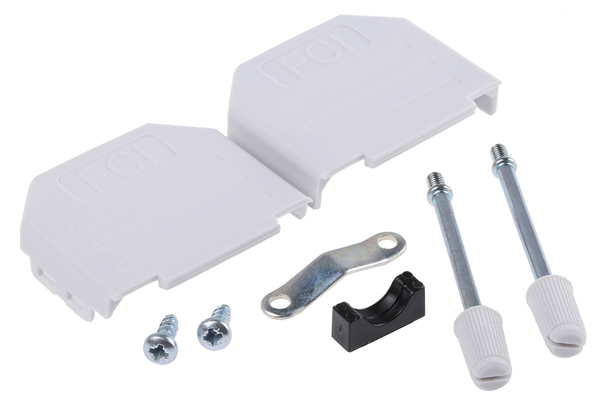 Amphenol Communications Solutions Nylon D Sub Backshell, 15 Way, Strain Relief