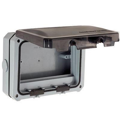 Powerbreaker PENC2G Series Grey General Purpose Enclosure, IP66, Black Lid, 195 x 155 x 88mm