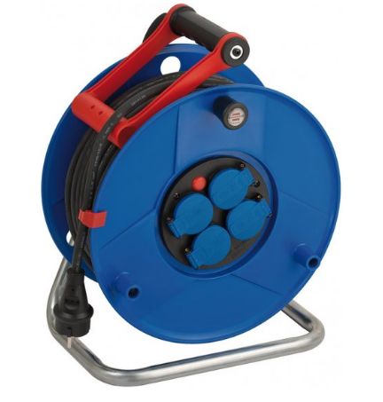 brennenstuhl 40m 4 Socket CEE Cable Reel, IP44