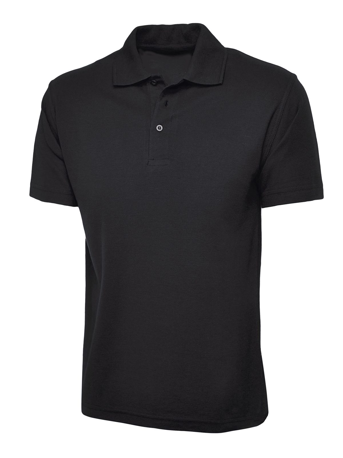 RS PRO Black 50% Cotton, 50% Polyester Polo Shirt, UK- XXL