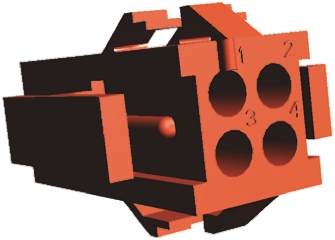 TE Connectivity, Miniature Rectangular II Female Connector Housing, 4.19mm Pitch, 4 Way, 2 Row