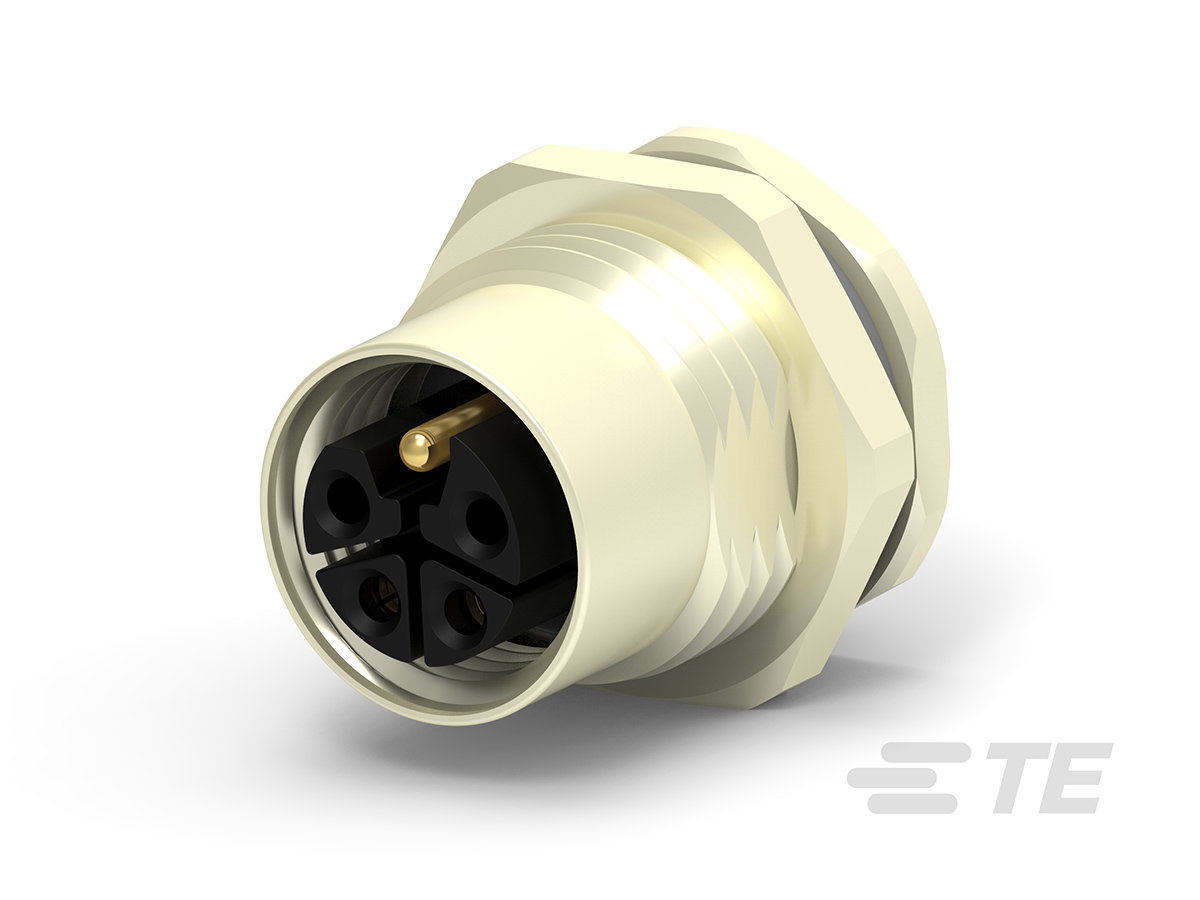TE Connectivity Circular Connector, 2 Contacts, Panel, M12 Connector, Socket, Female, IP67, M12 Series