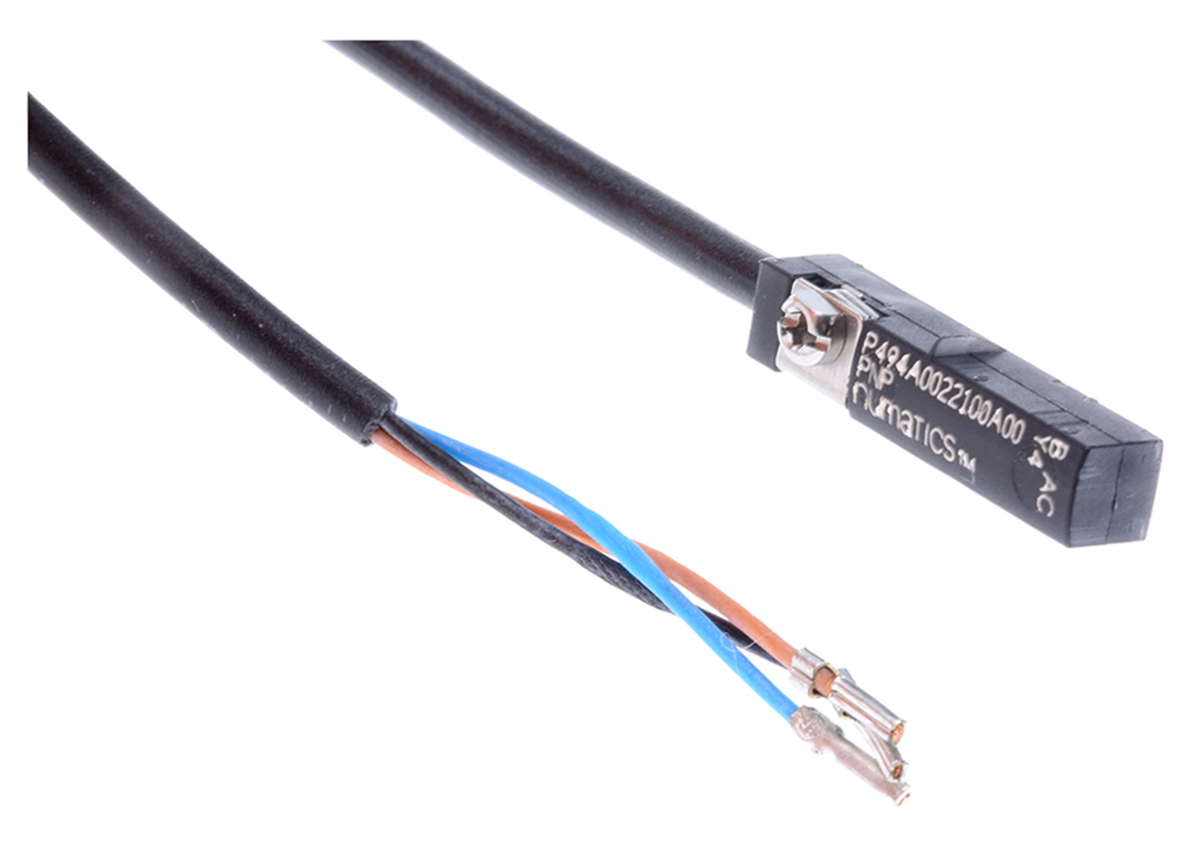 EMERSON – ASCO Magneto Resistive PNP Pneumatic Position Detector, IP67, IP69K, 10 to 30V dc, NO Operation, 494, with
