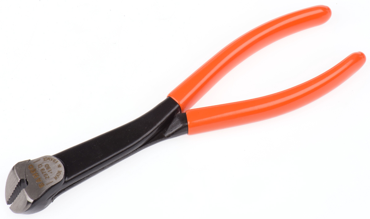Bahco 2979 Flat Nose Nut Plier, 180 mm Overall, Straight Tip, 12mm Jaw