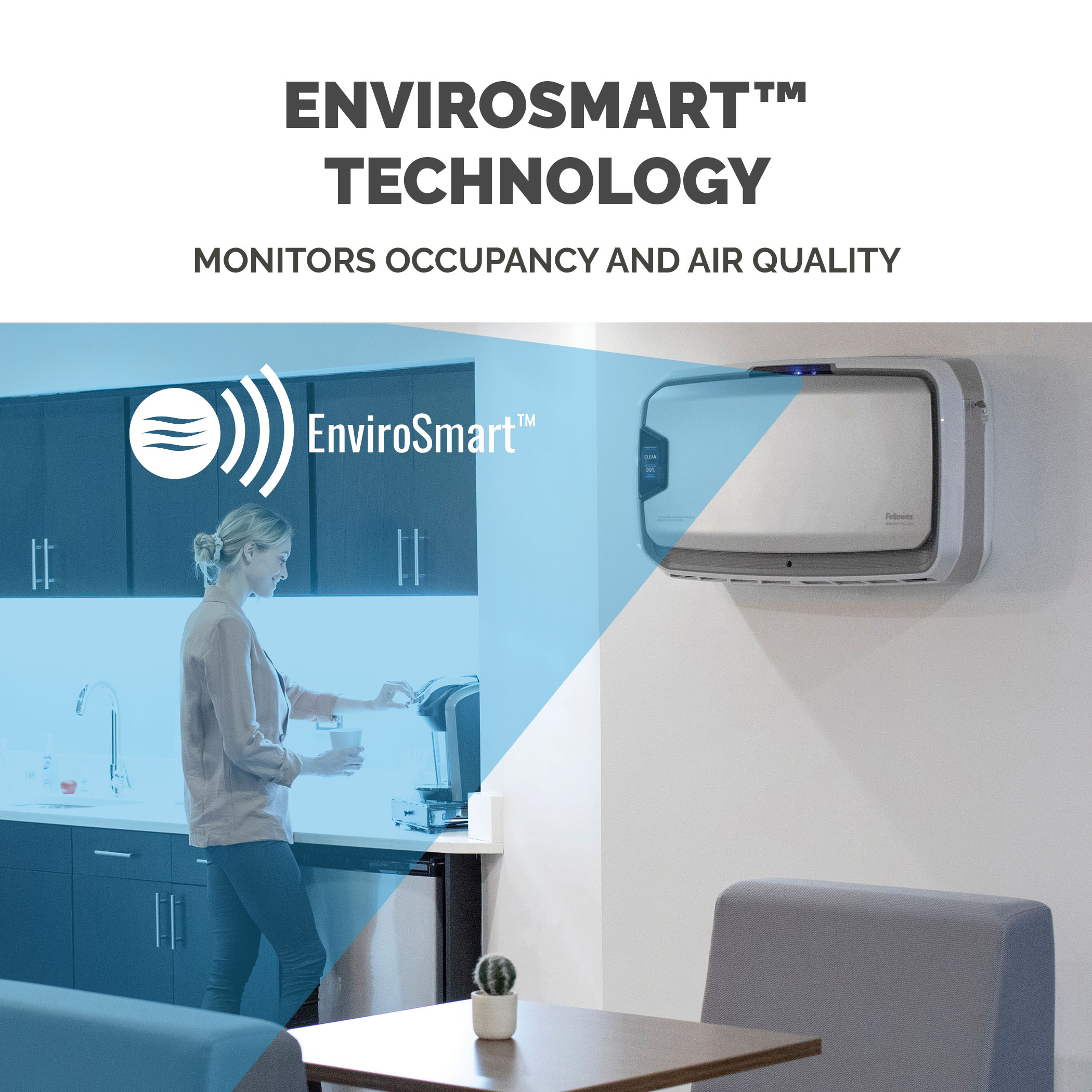 Fellowes HEPA Air Purifier, 110m², 31 dB, 36 dB, 41 dB, 47 dB, 58 dB