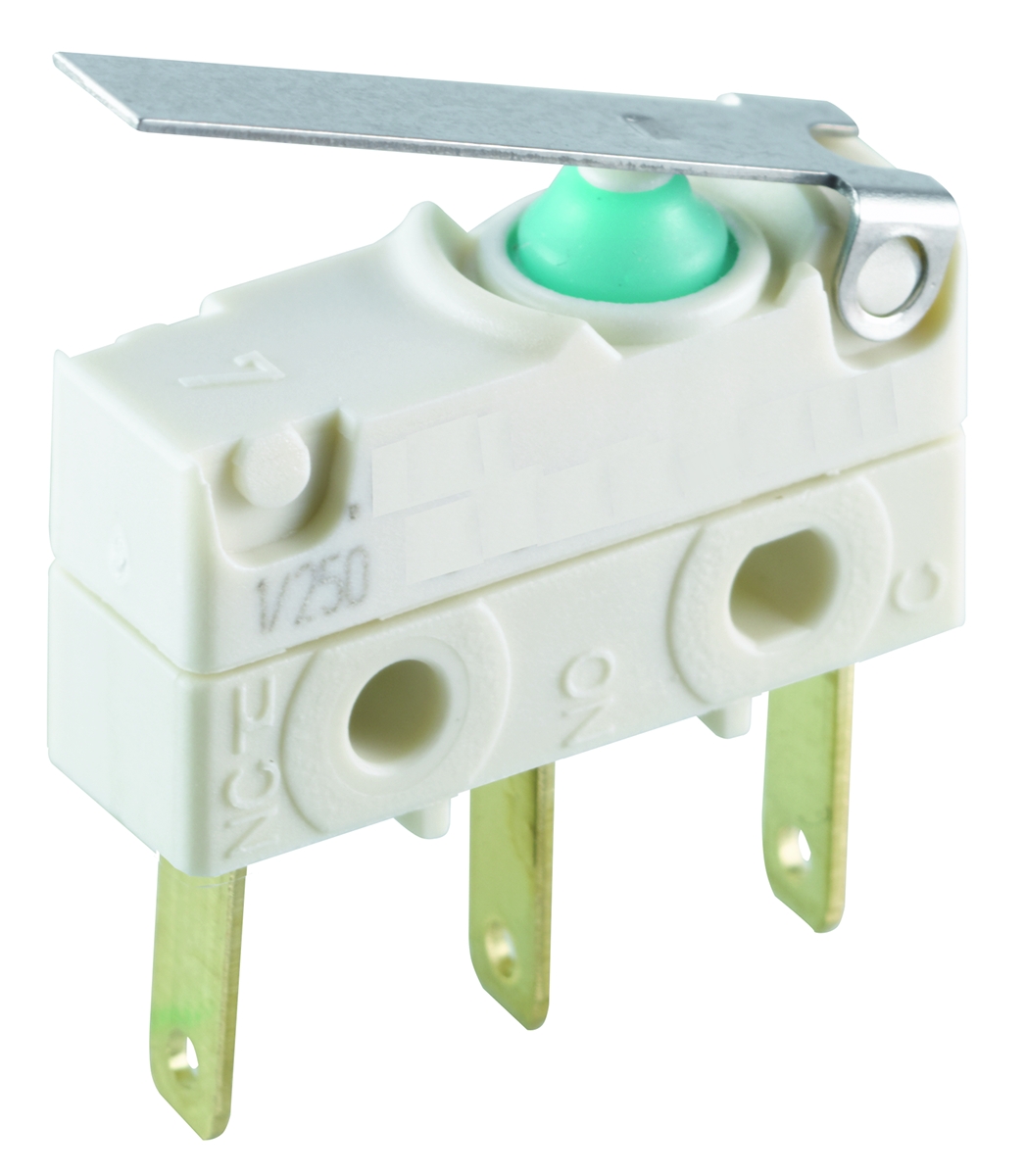 Marquardt Lever Micro Switch, Quick Connect Terminal, 6 A @ 250 V ac, SP-CO, IP67