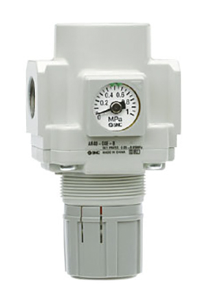 SMC G 3/8 Pneumatic Regulator - 0.05MPa to 0.85MPa, 3/8in, 1MPa max. input