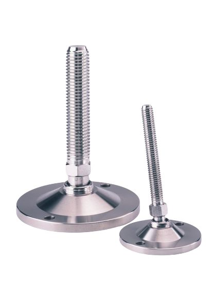 Nu-Tech Engineering M12 60mm Dia. Stainless Steel Levelling Adjustable Foot, 1250kg Static Load Capacity 10° Tilt Angle