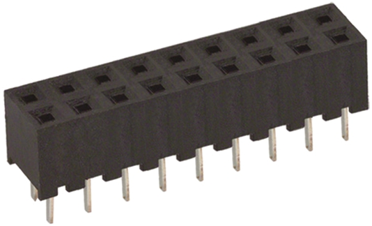 Hirose A3C Series Straight Through Hole Mount PCB Socket, 18-Contact, 2-Row, 2mm Pitch, Solder Termination