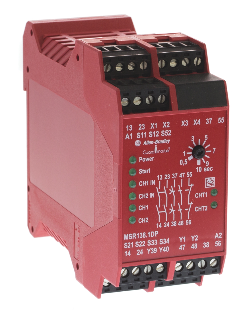 Allen Bradley 440R / MSR138.1DP 1 Auxiliary Contacts Safety Relay 115V ac, Single Channel 2 Safety Contacts