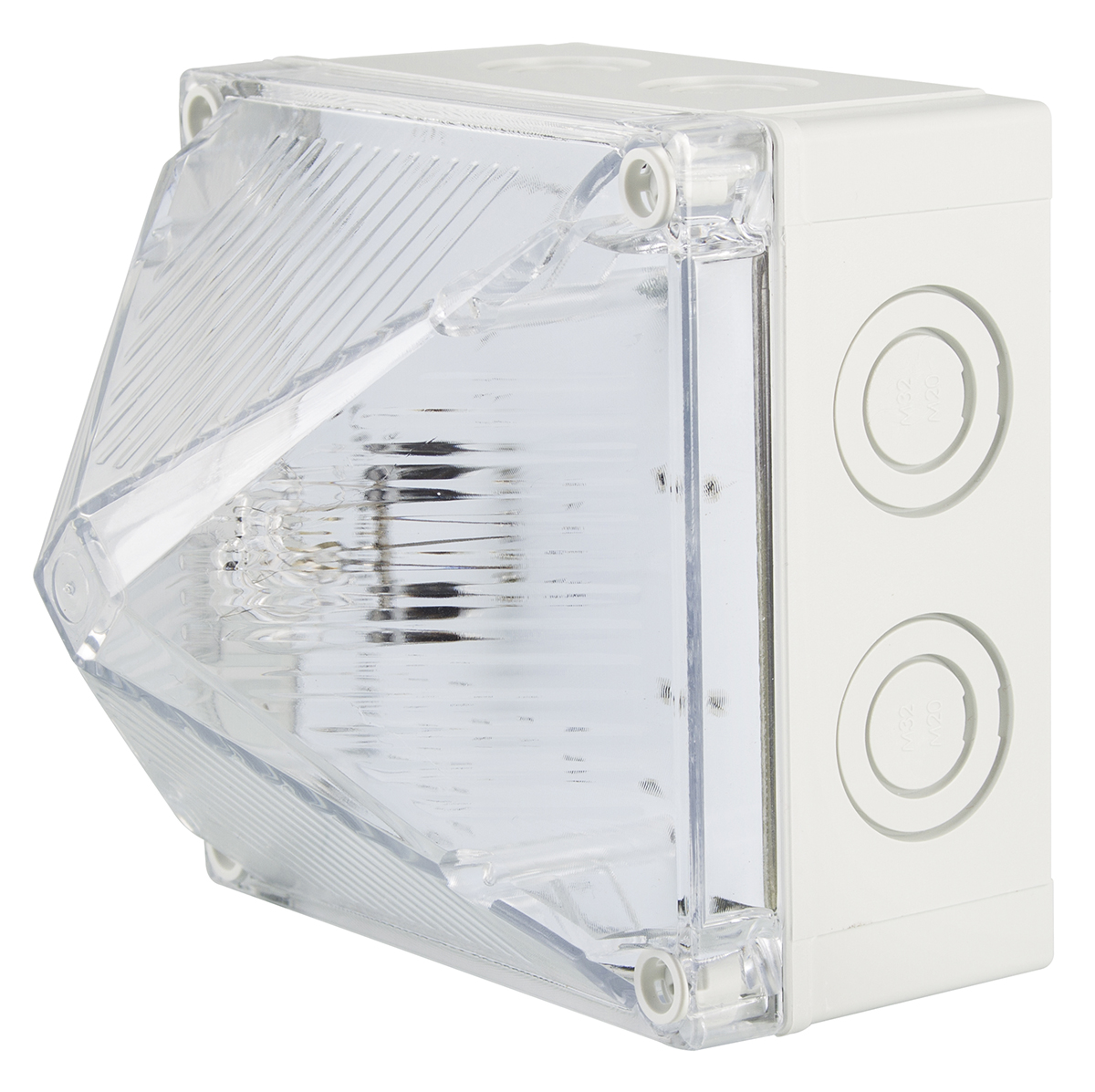 Moflash X700 Synchronous Series Clear Flashing Beacon, 230 V ac, Surface Mount, Wall Mount, Xenon Bulb, IP66, IP67