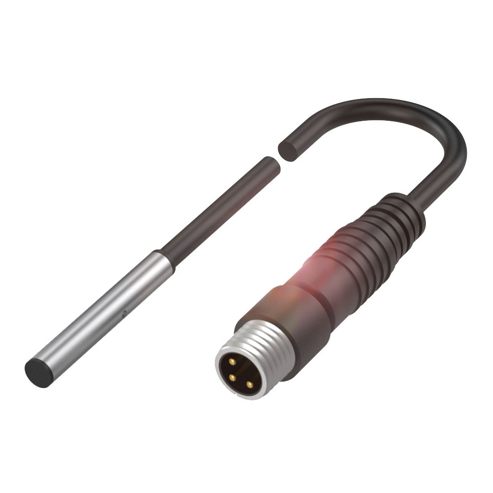 BALLUFF Inductive Threaded Barrel Proximity Sensor, M5, 0.8 mm Detection, PNP NO, 10 → 30 V dc