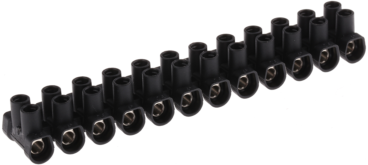CAMDENBOSS Terminal Strip, 41A, 6 mm² Wire, Screw Termination