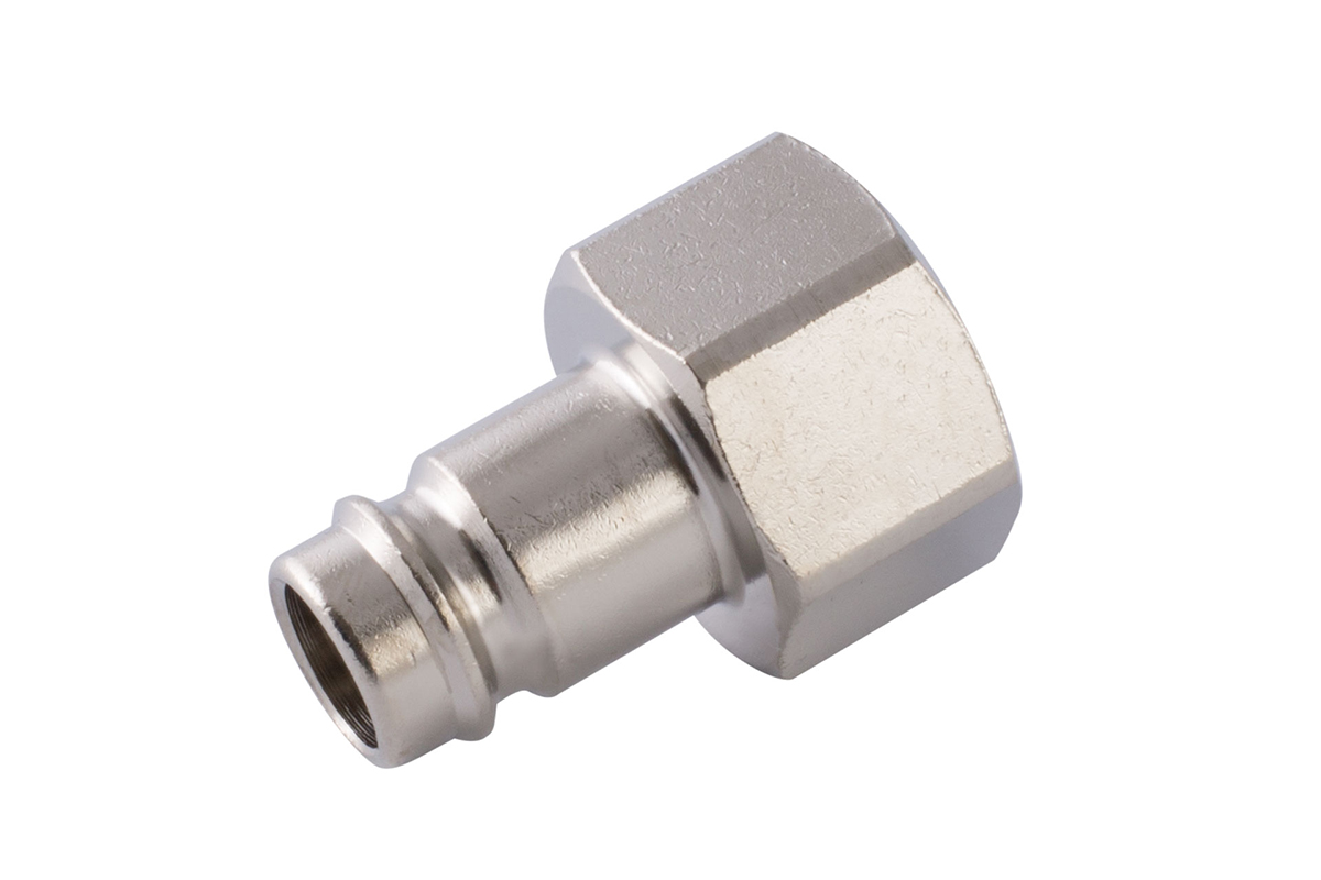 RS PRO Nickel Plated Brass Female Coupler Nipple, G 3/8 Female Threaded