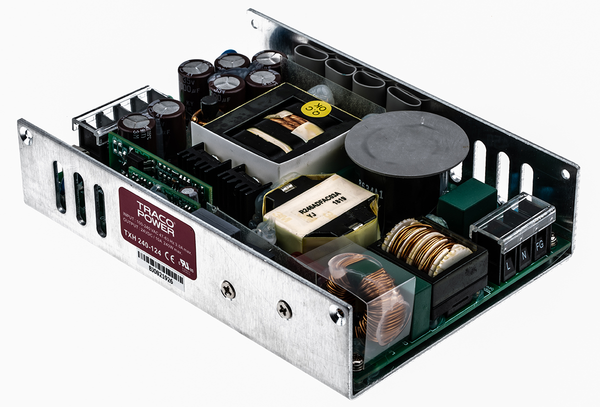 TRACOPOWER Switching Power Supply, TXH 240-124, 24V dc, 10A, 240W, 1 Output, 120 → 370 V dc, 90 → 264 V