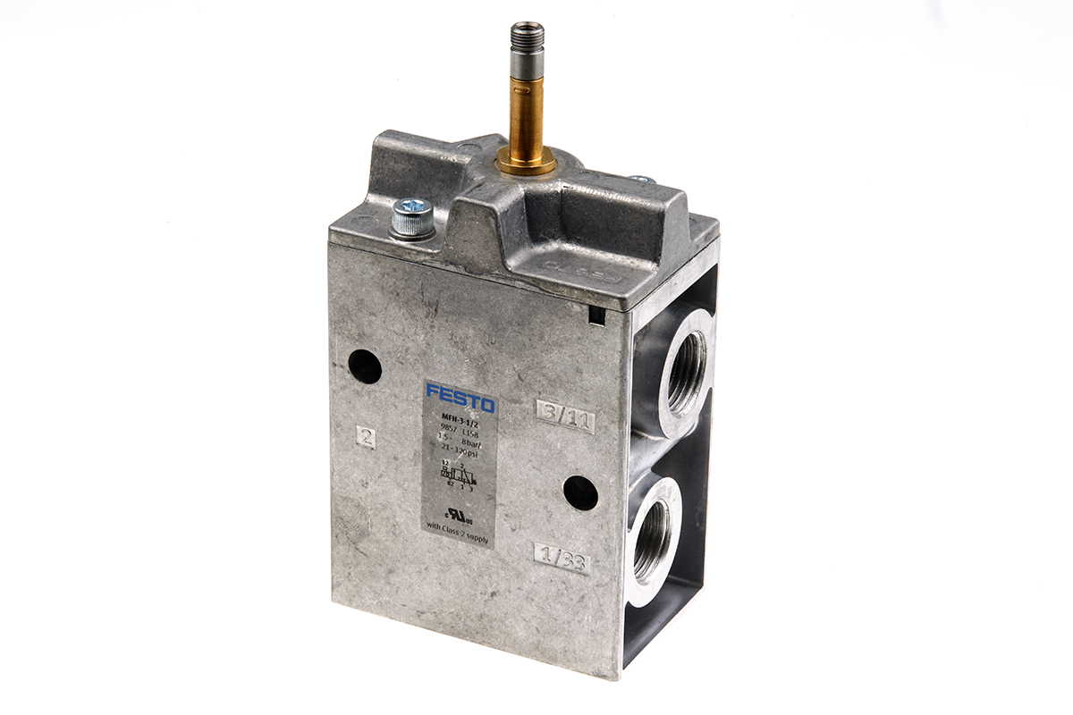 Festo 3/2 Pneumatic Solenoid Valve - Pilot G 1/2 MFH Series, 9857