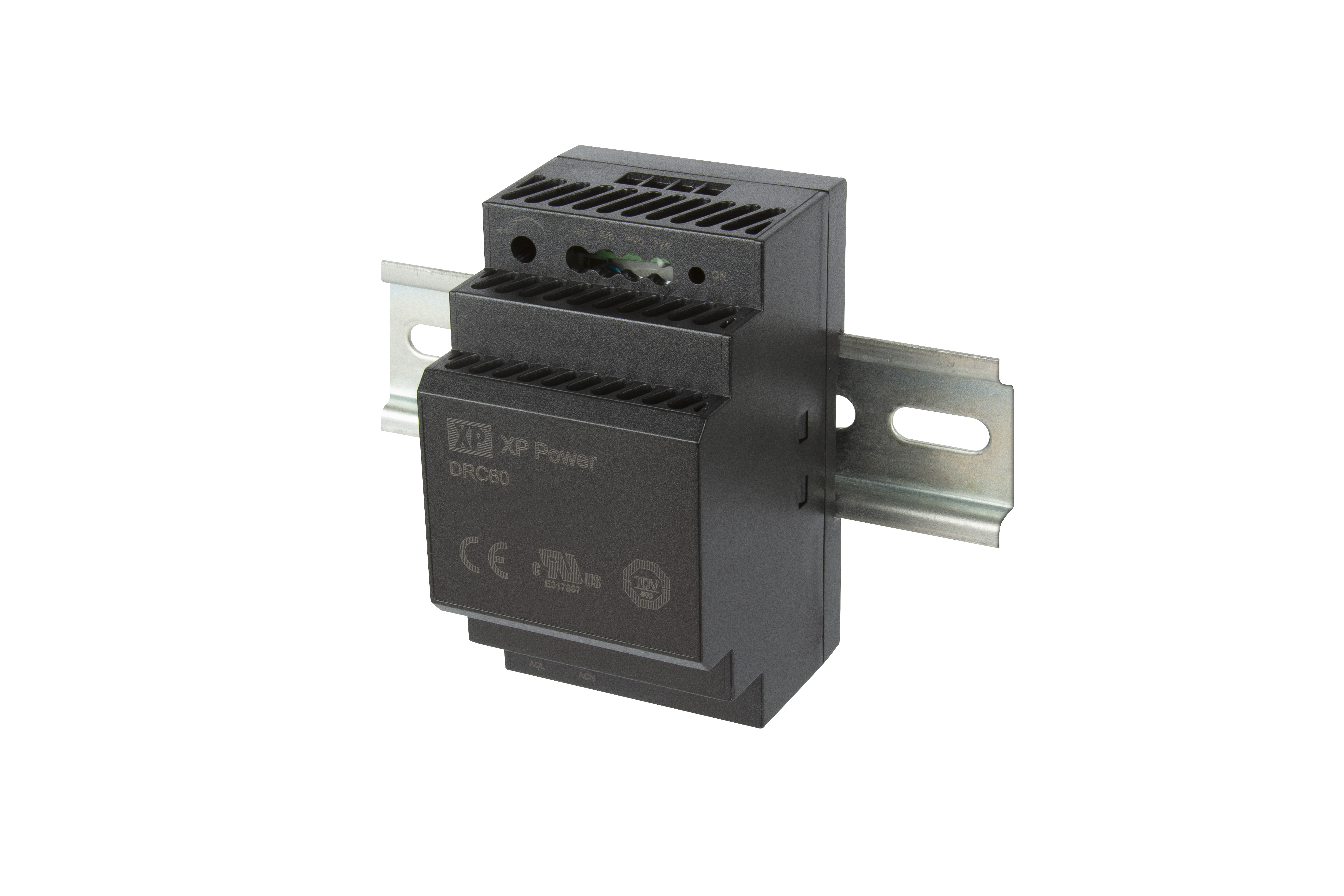 XP Power DRC60 Switched Mode DIN Rail Power Supply, 85 → 264 V ac / 120 → 370V dc ac, dc Input, 48V dc dc