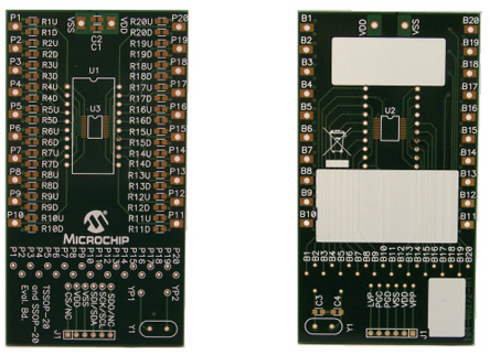 Microchip TSSOP20EV for use with 20-Pin TSSOP and SSOP Packages