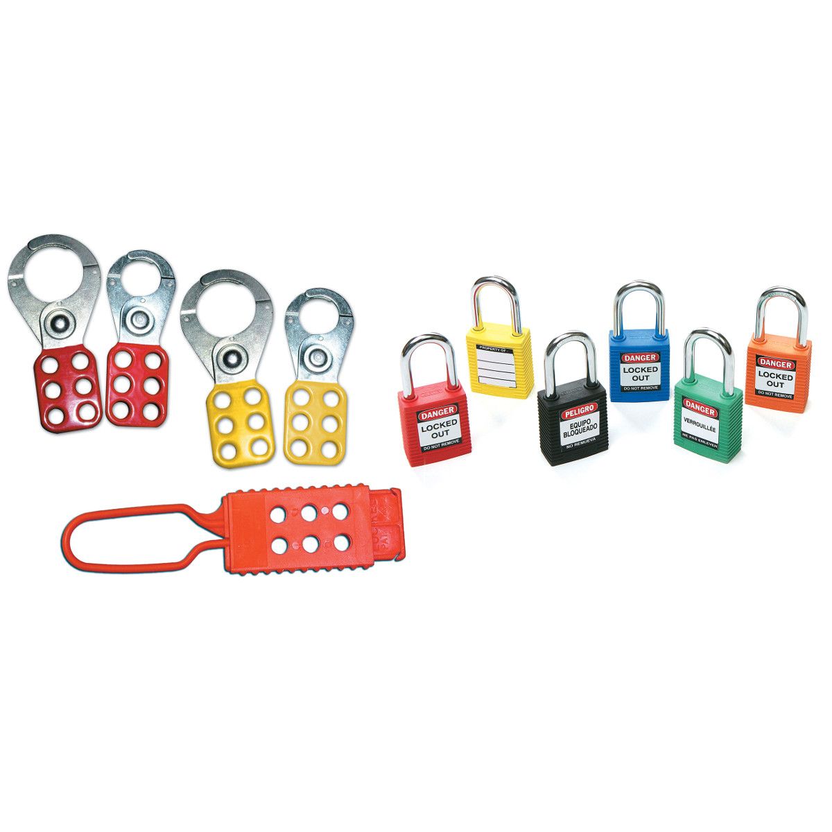 Brady Black, Blue 6-Lock Lockout Tagout Kits