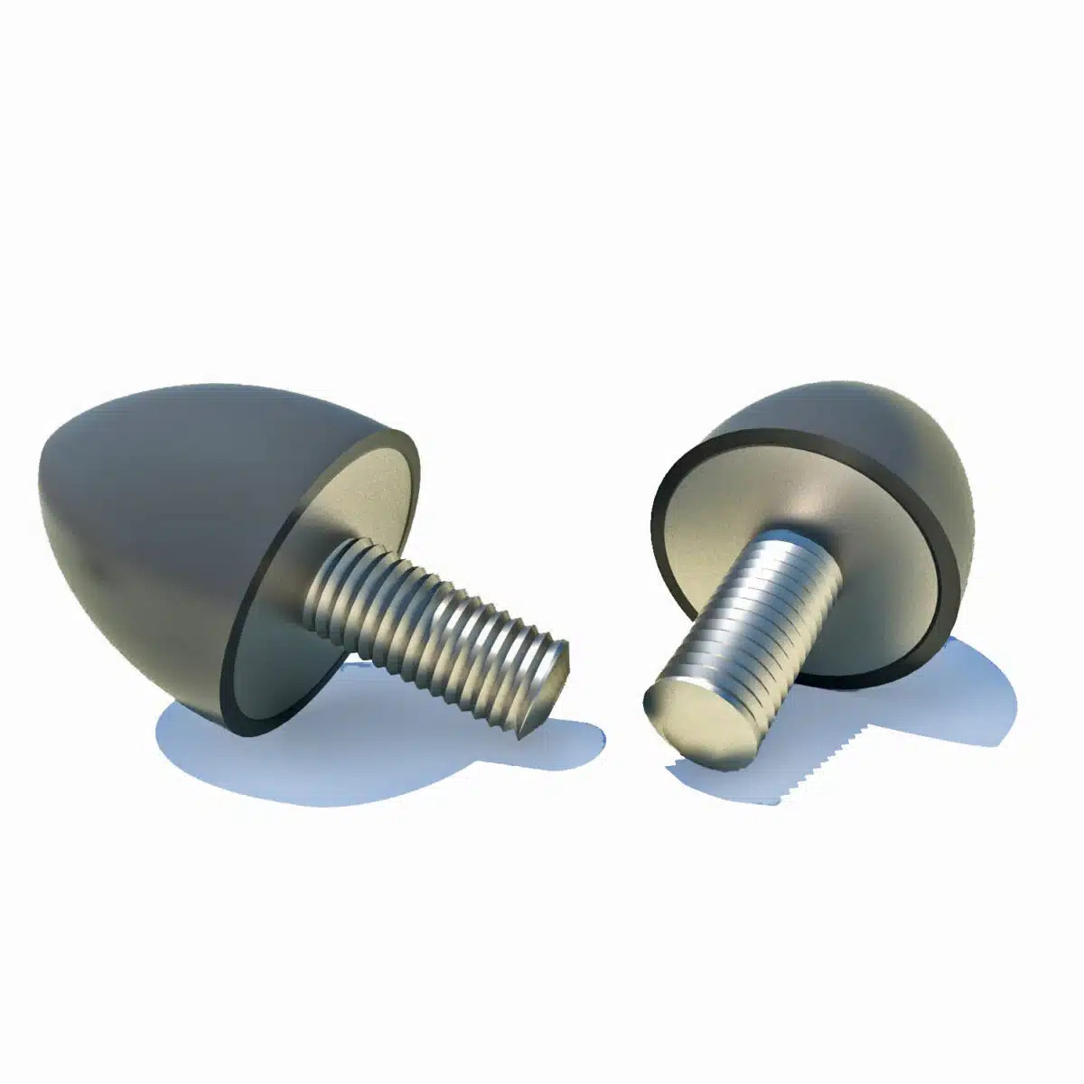 FIBET Cylindrical M8 Anti Vibration Mount, Cone/Cab Mount with 71daN Compression Load