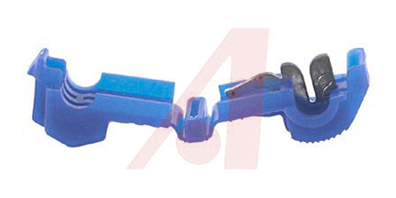 3M, 952 T-Tap Wire Splice Connector, Blue, Insulated, Tin 0.8 → 2 mm², 18 → 14 AWG