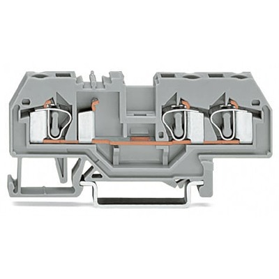 WAGO 281-681-1 281 Series Grey, 4mm², 3-Level, Cage Clamp Termination
