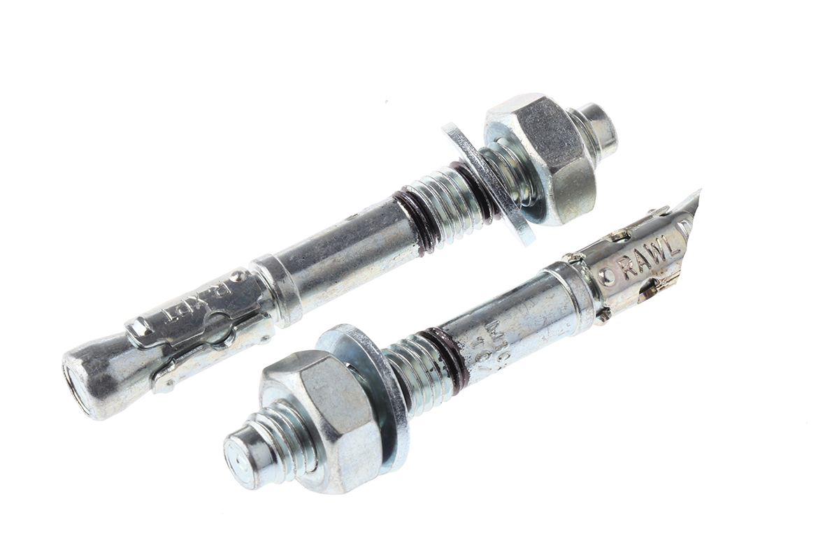 RawlPlug Steel Bolt Anchor 10mm x 80mm, 10mm Fixing Hole
