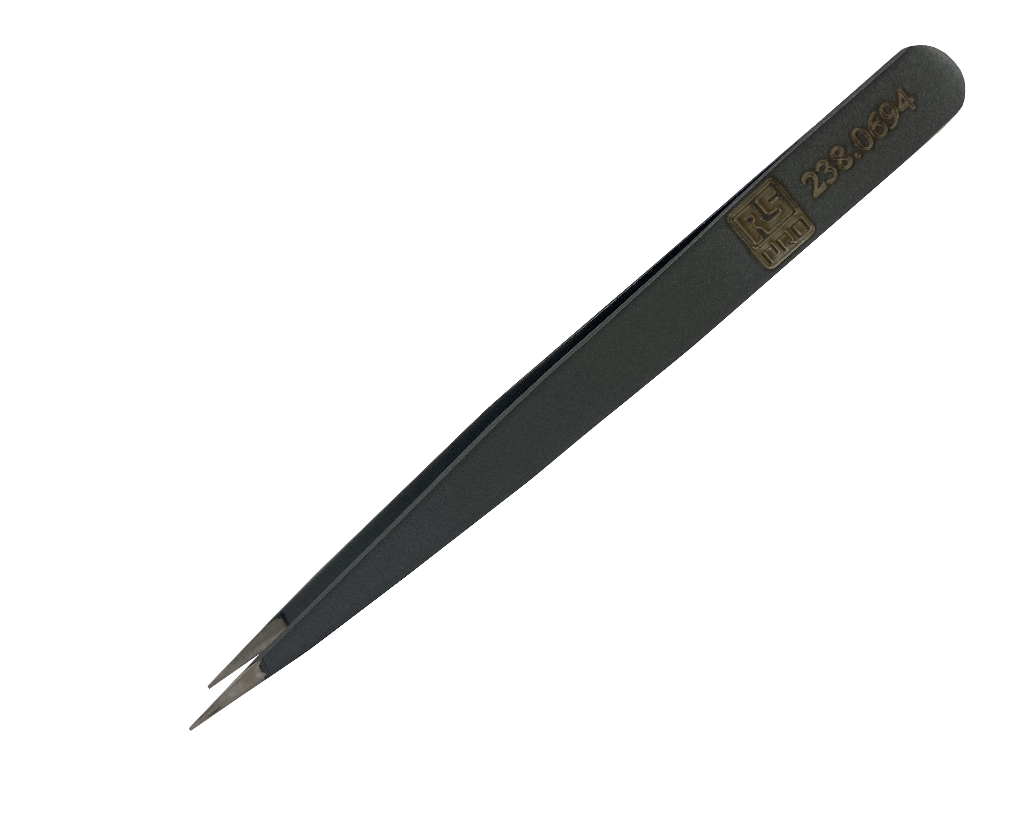 RS PRO 120 mm, Low Carbon Austenitic Steel, Ultra Thin, ESD Tweezer