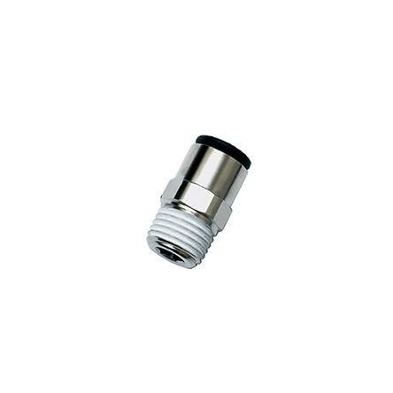 Legris LF 3000 Series Stud Fitting, Push In 10 mm to NPT 1/4 Male, Threaded Connection Style, 3175 10 14