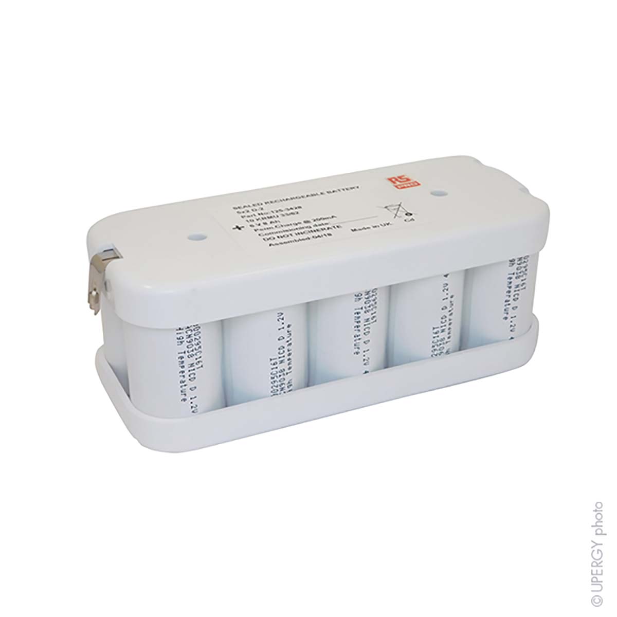 RS PRO 6V NiCd Rechargeable D Battery Pack, 8Ah - Pack of 1