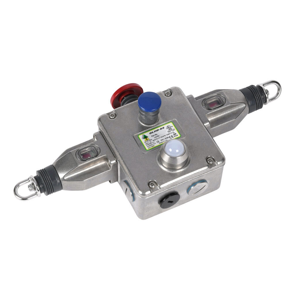 IDEM GLHD Rope Pull Switch, 4NC/2NO, Horizontal, Vertical