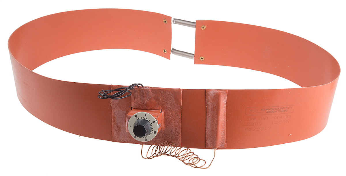 RS PRO Silicone Side Drum Heater, 101 x 1524mm