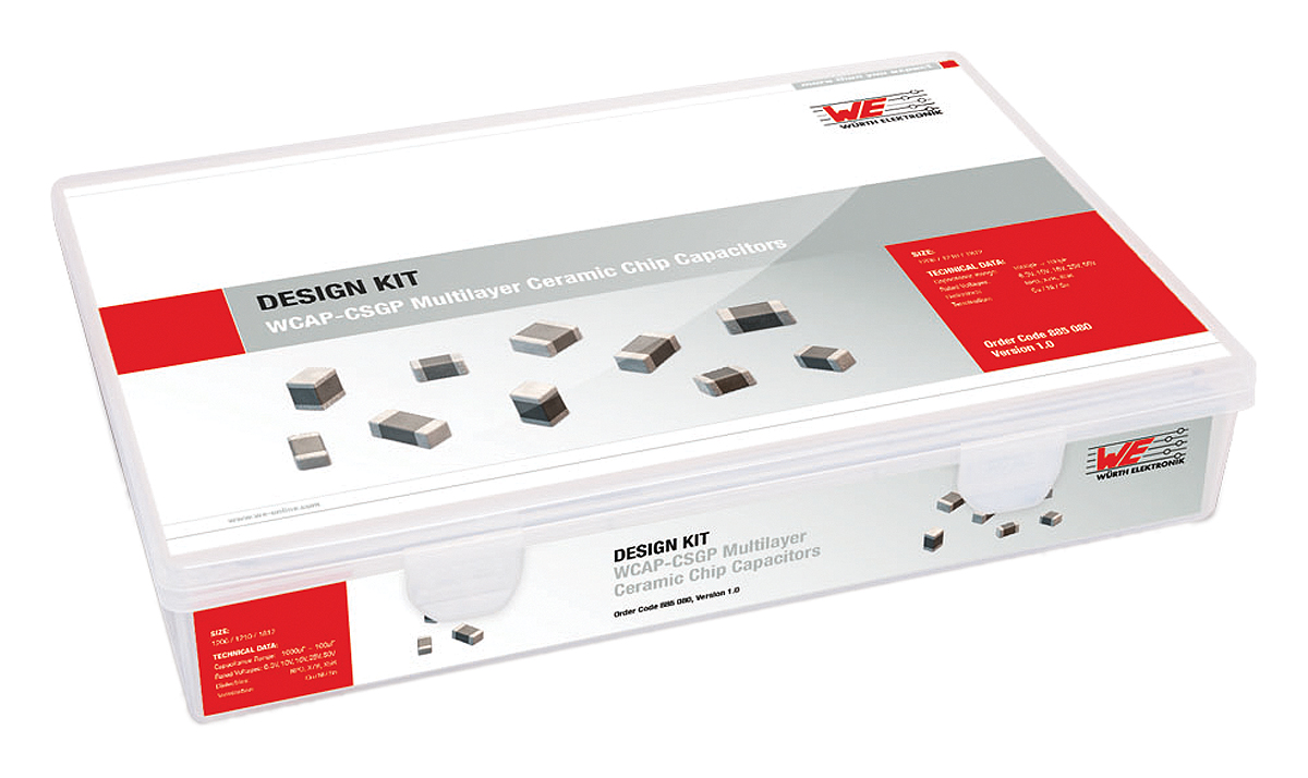 Wurth Elektronik, Surface Mount X5R, X7R Capacitor Kit 720 pieces