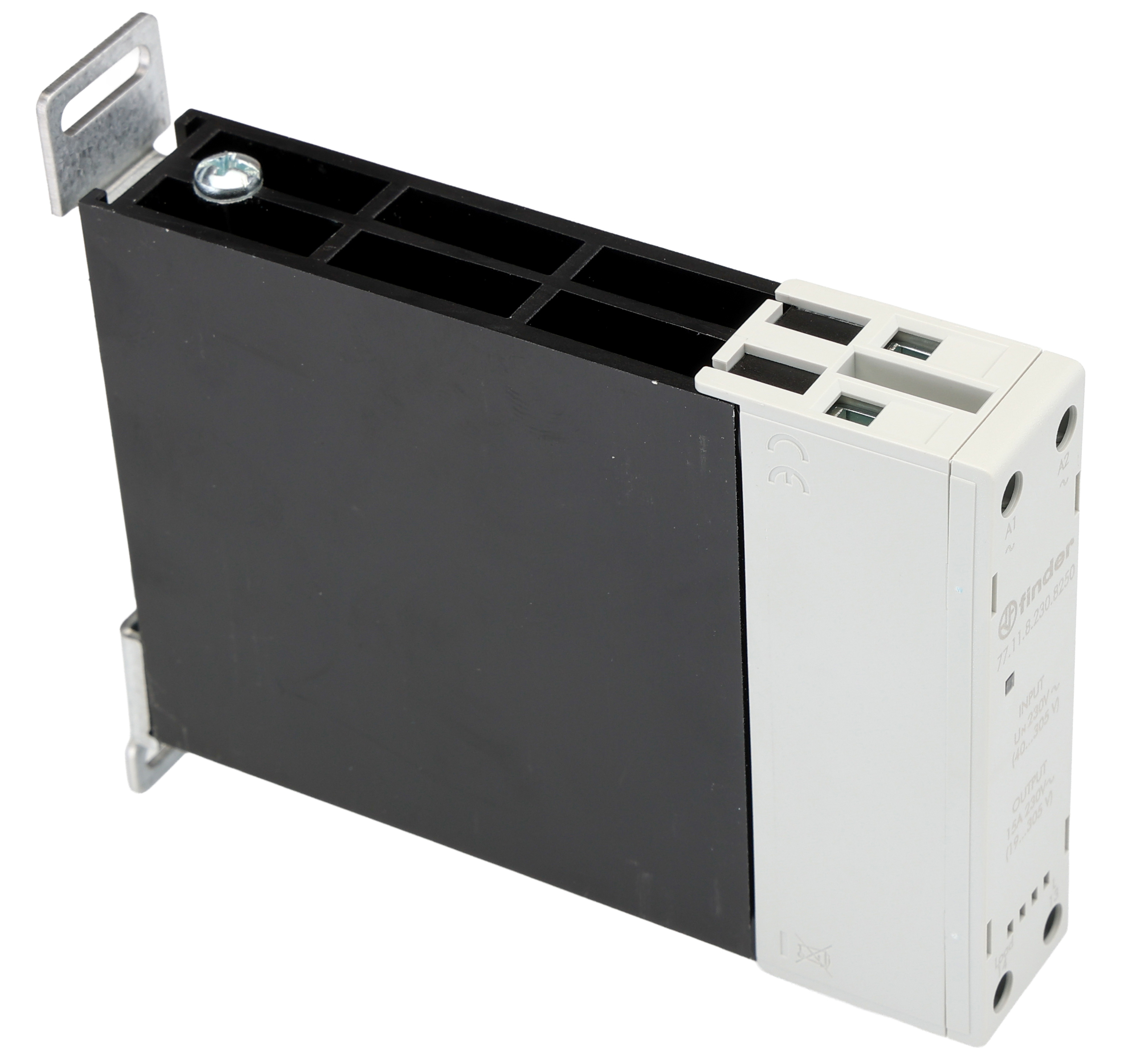 Finder 77 Series Solid State Relay, 15 A Load, DIN Rail Mount, 305 V ac Load, 230 V ac Control