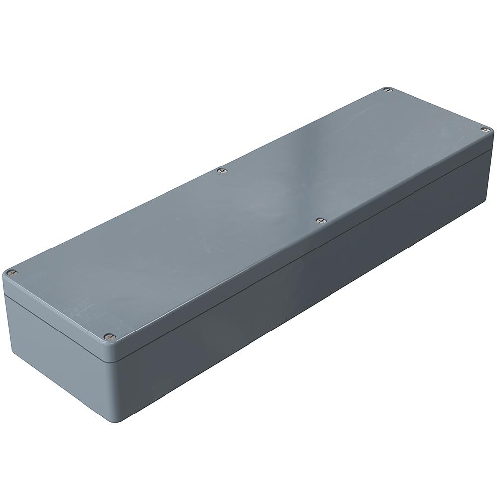 Rose Polyester Standard Series Grey Glass Fibre Reinforced Polyester Enclosure, IP66, IK08, Grey Lid, 160 x 560 x 91mm