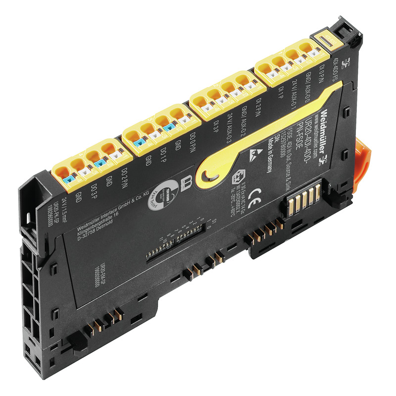 Weidmüller UR20 Series Input/Output Module, 4 Inputs, 4 Outputs, 24 V dc