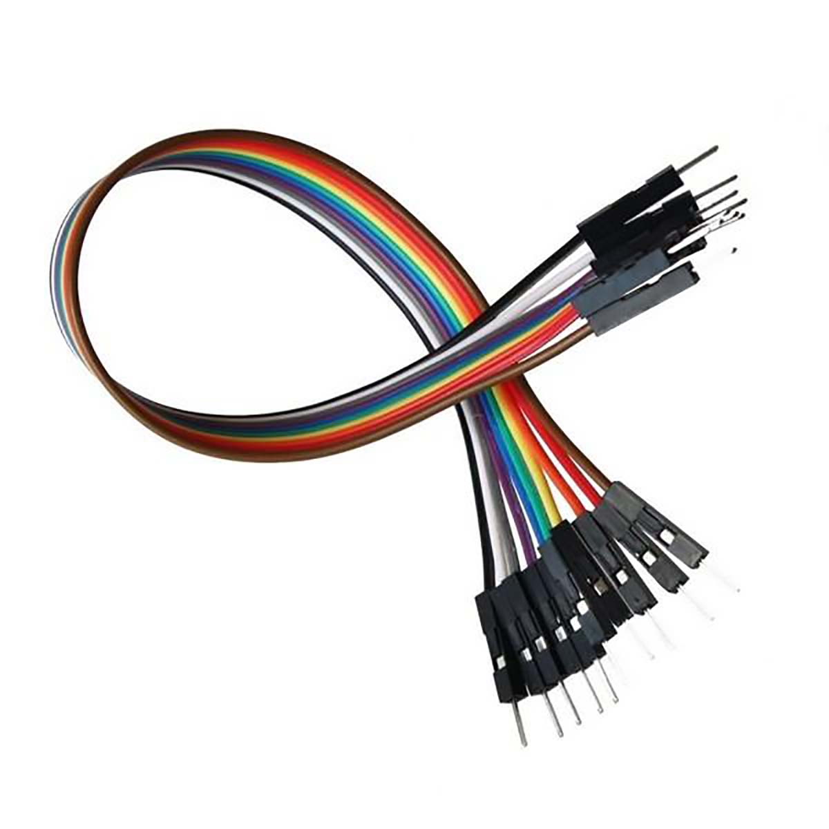 4110-40, 200mm Jumper Wire Breadboard Jumper Wire in Black, Blue, Brown, Green, Grey, Orange, Purple, Red, White, Yellow