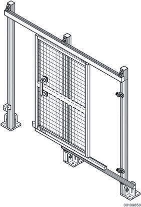 Bosch Rexroth Safety Door EcoSafe, Aluminium, 1800 mm Height, 1m Width