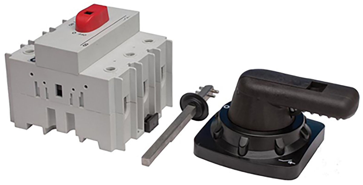 Craig & Derricott 3P Pole Isolator Switch - 125A Maximum Current, 63kW Power Rating, IP65